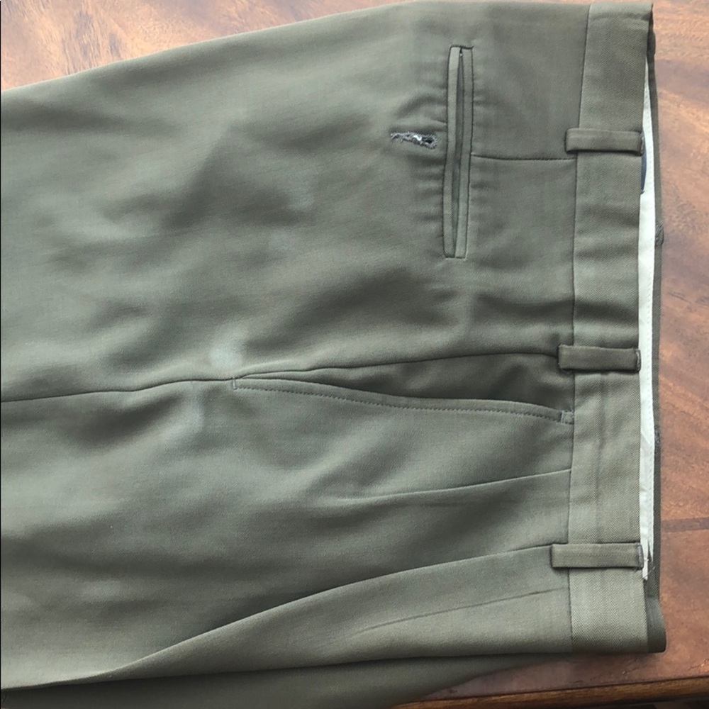 Eddie Bauer Trousers - Olive - 36/30 - Pleated